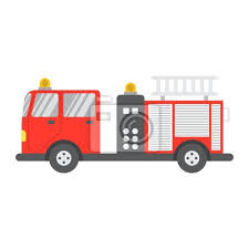 Fire Engine Flat Icon Transport And