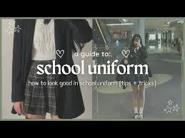 look pretty at with uniform and