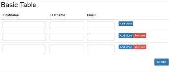 delete html table rows dynamically