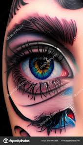 abstract colorful eye stock photos