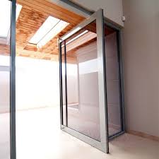 Glass Aluminum Pivot Doors Glass