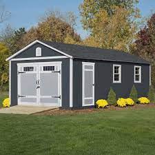 handy home s manhattan 12 ft x 24 ft garage wood storage shed