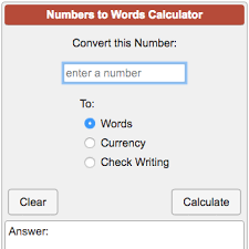 Numbers To Words Converter