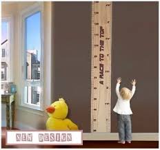 Details About Wooden Height Ruler Growth Chart Personalised Family Gift Vintage Shabby Kids
