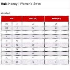 72 Accurate Hula Honey Swimwear Size Chart