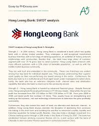 Your security phrase is not your hong leong connectfirst password. Hong Leong Bank Swot Analysis Phdessay Com