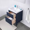 HEMNES Bathroom vanity with 2 drawers, blue, 235/8x181/2x325/8" - IKEA