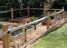 Fenced Vegetable Garden Backyard Fences