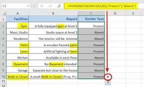 how to find similar text in two columns