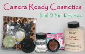 camera ready cosmetics haul featuring