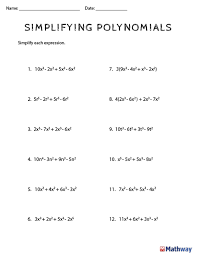 Simplifying Polynomials