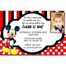 Free Printable Mickey Mouse 1st Birthday Invitations Cafe322 Com