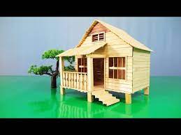 Cute House By Using Popsicle Stick