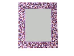 wall mirror purple mosaic mirror large