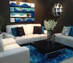 9 brown and blue living room ideas
