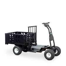 Overland Electric Powered Ride On Cart With 10 Cu Ft Utility Hopper
