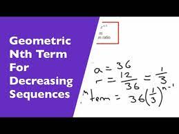 Decreasing Geometric Number Sequence