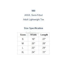 Anvil Adult Lightweight Tee 980