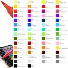 Faber Castell Pitt Big Brush Pen Color Chart By Jerrys