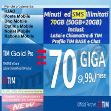 Tim intende comunque rassicurare i suoi clienti che, in caso di intervento tecnico a domicilio, il tecnico utilizzerà tutti i dispositivi di protezione individuali previsti. Passa A Tim Gold Go 70 Gb Minuti Sms Illimitati A 9 99 Iliad E Alcuni Virtuali Ebay