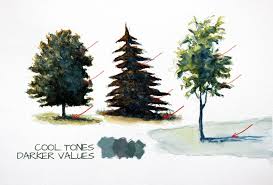How To Paint Trees With Watercolor