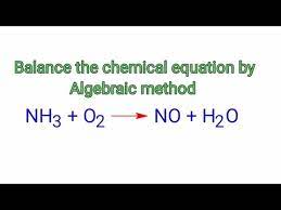 Nh3 O2 No H2o Balance The Chemical