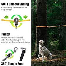 Cable 50ft Dog Tie Out Trolley System