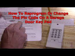 change or program a garage door keypad