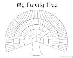 Blank Family Trees Templates And Free Genealogy Graphics