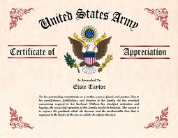 Military bases around the world. Military Wife And Family Certificate Of Appreciation