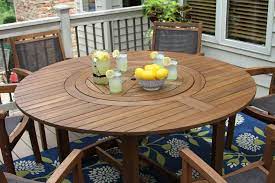 round outdoor dining table