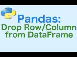 15 pandas dataframes how to drop row