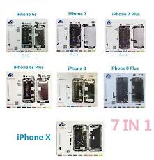 7 In 1 Flexible Magnetic Screw Chart Mat Repair Pad Iphone 6s 6sp 7 7p 8 8p X Ebay