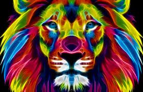 40 colorful lion wallpaper