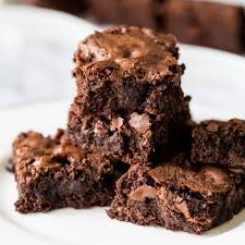 homemade chocolate brownies from