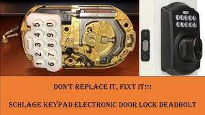 how to fix schlage electronic keypad