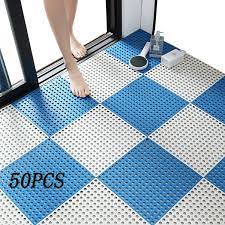 50pcs interlocking rubber floor tiles