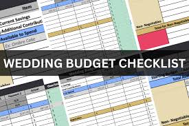 the best wedding budget checklist to