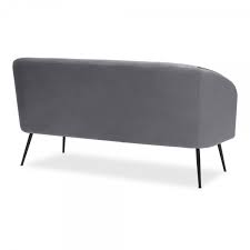 grey velvet nashville 2 seater sofa
