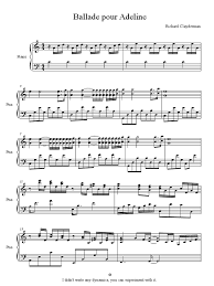 Ballade Pour Adeline - Richard Clayderman - Piano Score | PDF