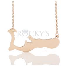 14k rose gold grand cayman island necklace