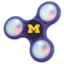 Michigan Wolverines Ncaa Officially Licensed Led Light Up Edc Fidget Spinner Magic Matt S Brilliant Blinkys