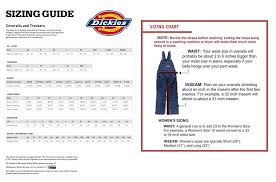 54 Abundant Dickies Clothing Size Chart