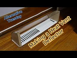 making a heat vent deflector you