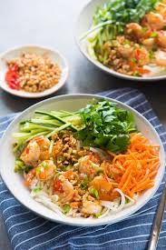 garlic lime shrimp rice noodles the
