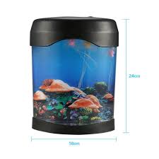 Aquarium Night Light Lamp Colorful Novelty Led Light Silica Artificial Jellyfish Tank Swimming Mood Lamp For Home Decoration Magic Lamp