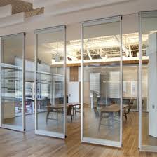 movable framed glass walls operable