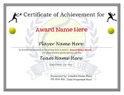 Editable Tennis Certificates 3 Different Templates Digital Download Printable Create Your Own Awards