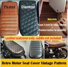 Retro Motorcycle Seatcover Vintage