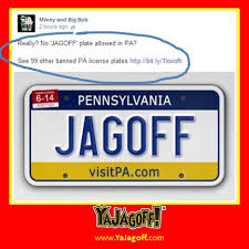 jagoff license plates banned in pa ya